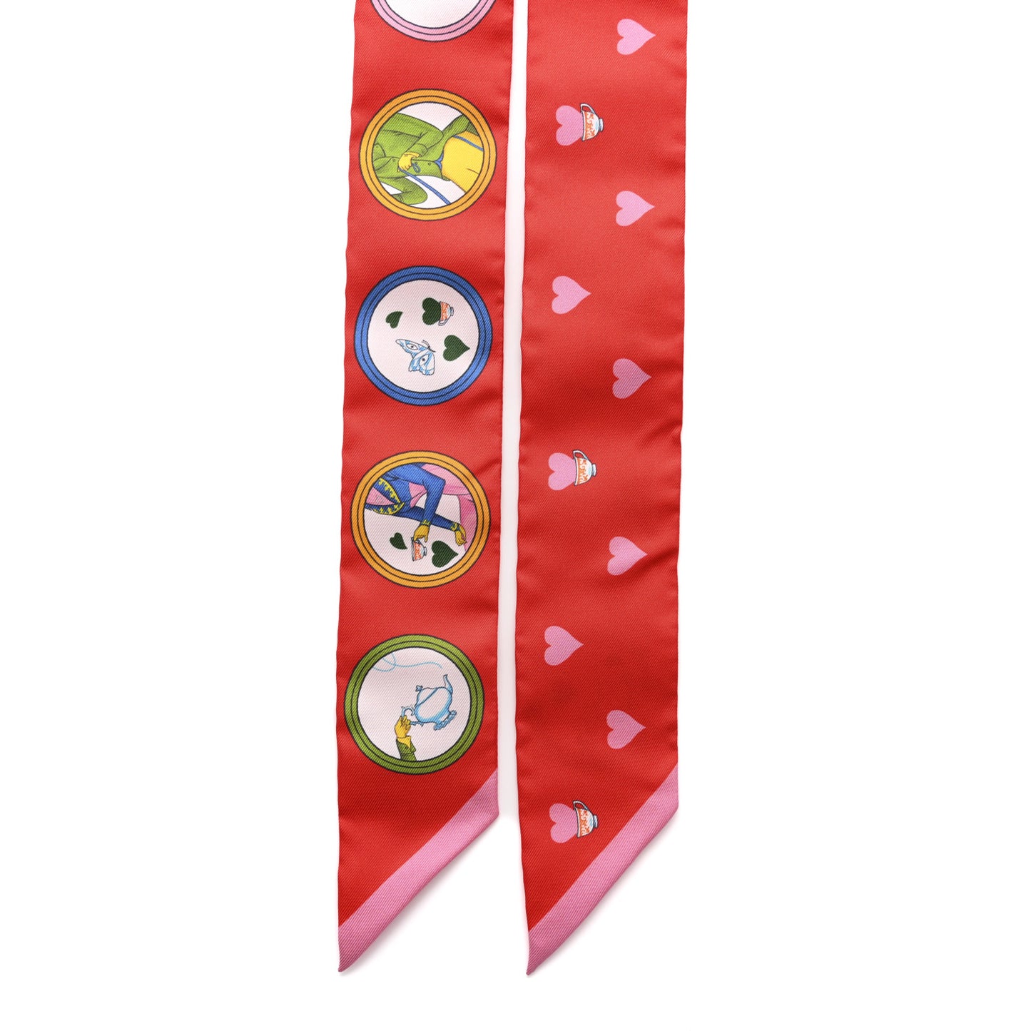 Silk Tea Time Twilly Rouge Vif Vert Multicolor