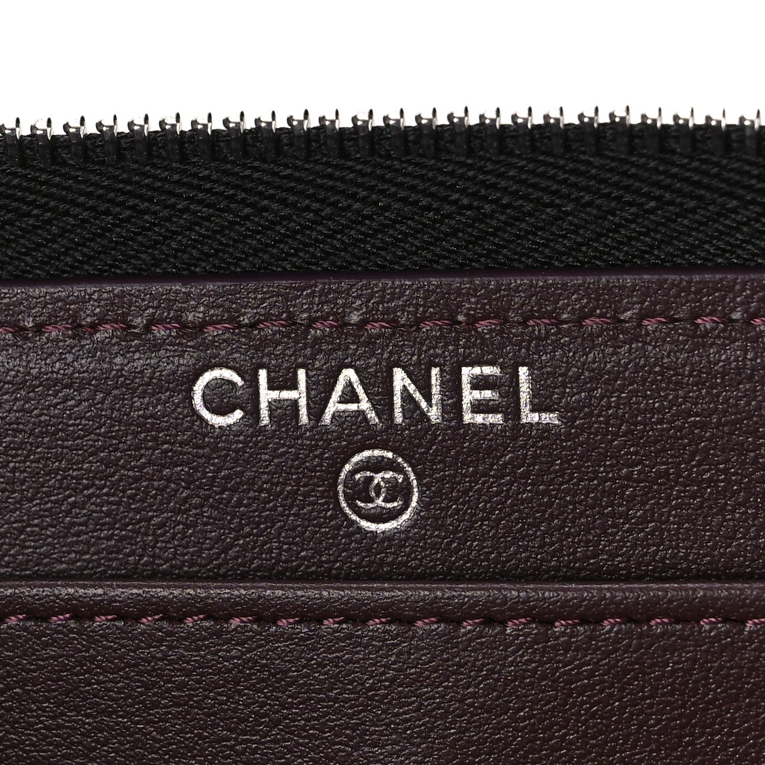 Chanel Caviar Quilted Large Zip Around Wallet Black 7 of 11