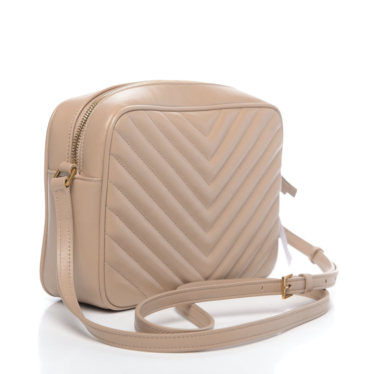 Calfskin Matelasse Monogram Lou Camera Bag Dark Beige