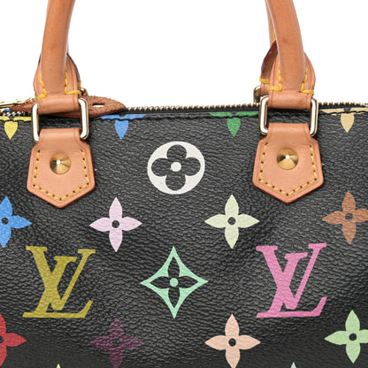 Louis Vuitton Monogram Multicolor Mini Sac HL Speedy Black 7 of 11
