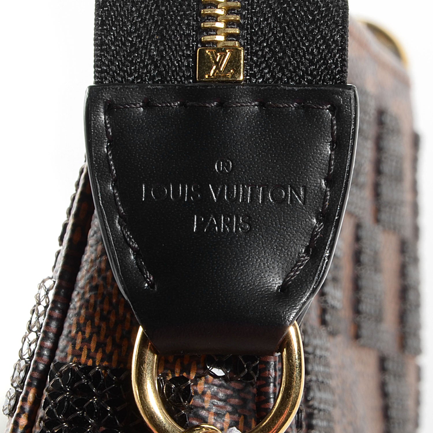 Louis Vuitton Damier Paillettes Mini Pochette Accessories Black 8 of 8