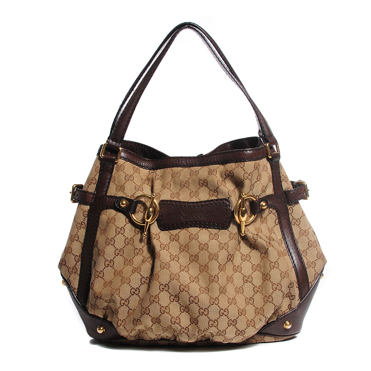 Monogram Medium Jockey Tote Brown