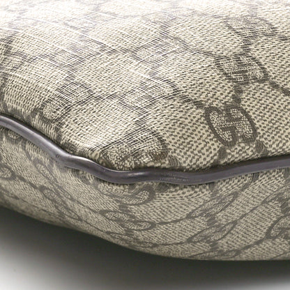 Gucci GG Supreme Monogram Medium Flat Messenger Bag Dark Brown 9 of 10