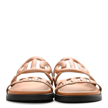 Hermes Nappa Womens Extra Sandals 37 Naturel 2 of 7