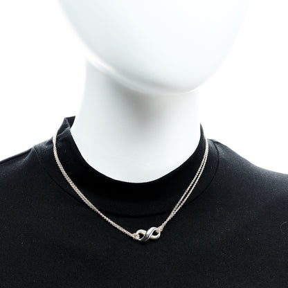 Tiffany Sterling Silver Figure 8 Pendant Necklace 2 of 5