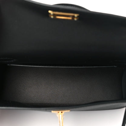 Hermes Epsom Mini Kelly Sellier 20 Black 5 of 11