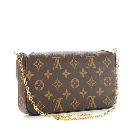 Louis Vuitton Monogram Valentine Dog Pochette Felicie Chain Wallet 3 of 8