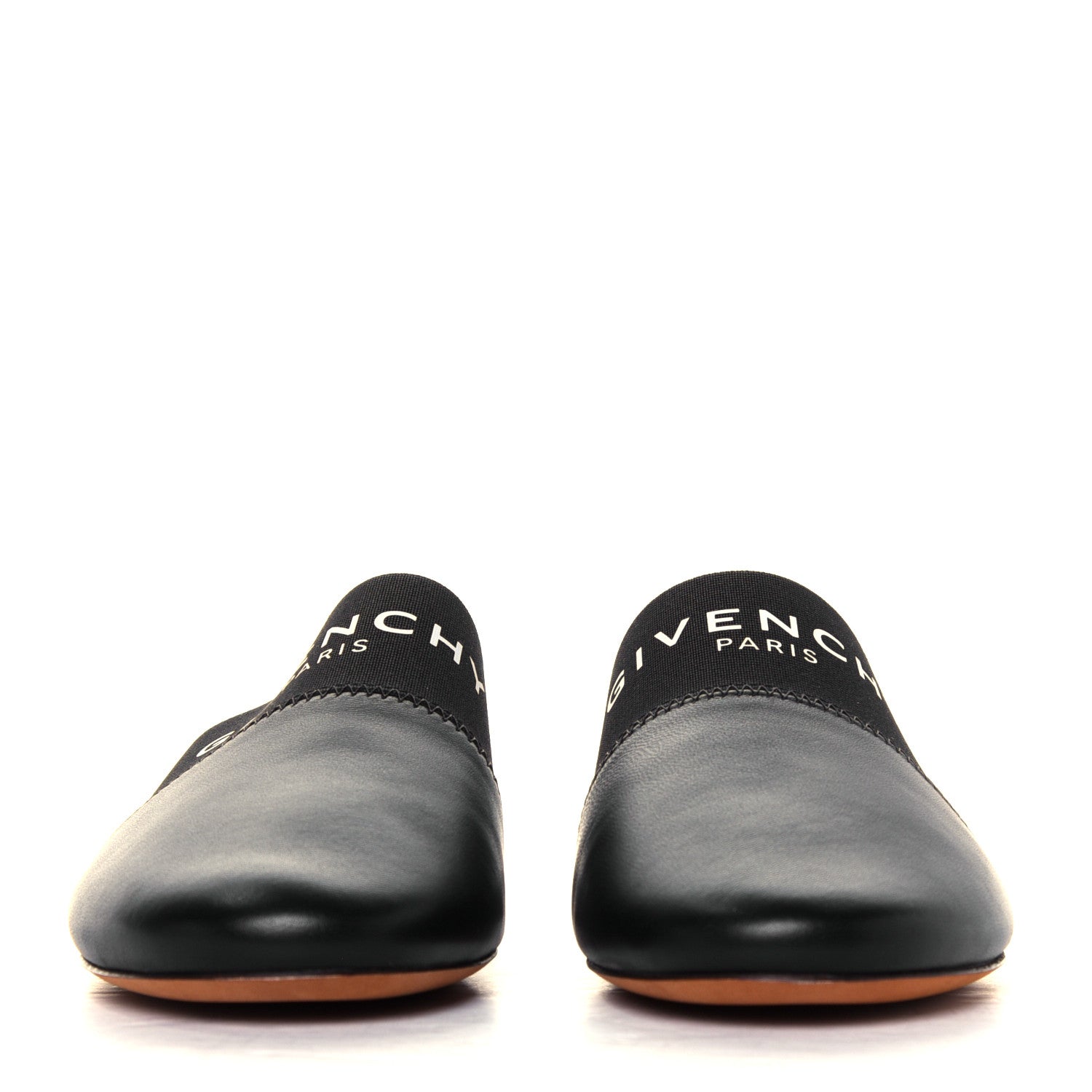 Givenchy Calfskin Bedford Logo Mule Slides 36.5 Black 2 of 8