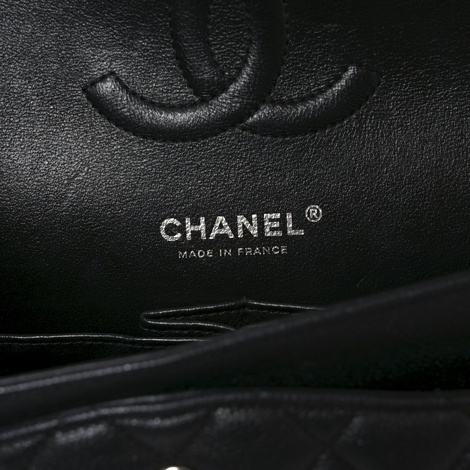 Chanel Iridescent Caviar Quilted Medium Double Flap Black 6 of 10