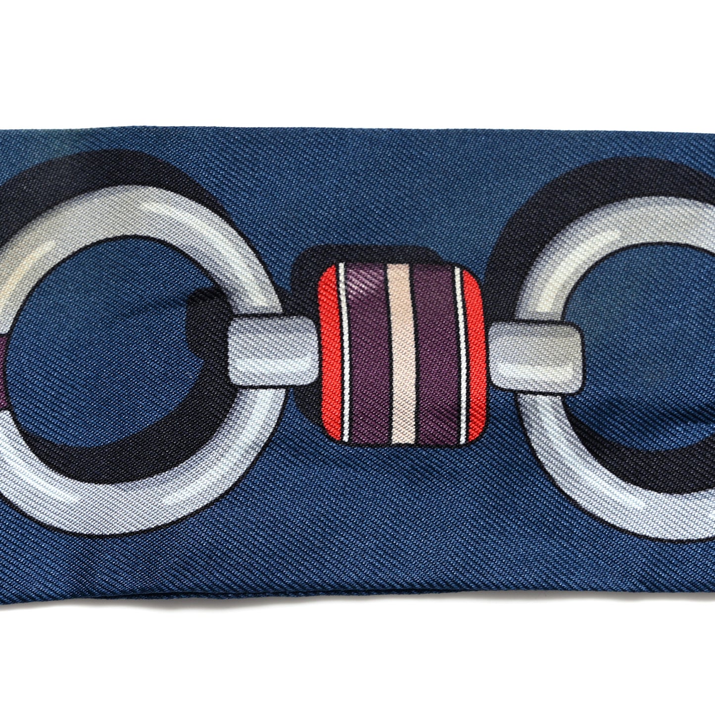 Silk Carre En Boucles Twilly Marine Violet Brun