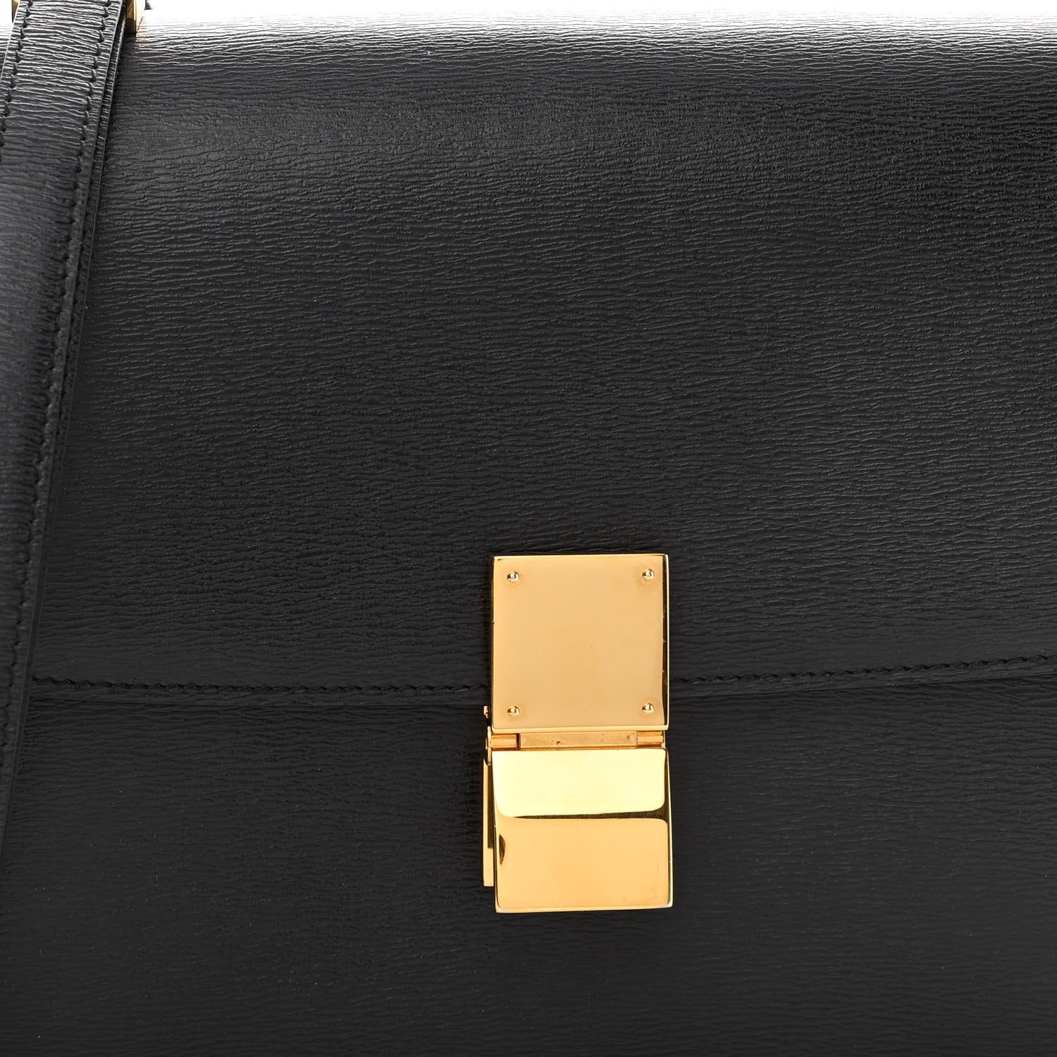 Celine Liege Calfskin Medium Classic Box Flap Bag Black 8 of 11