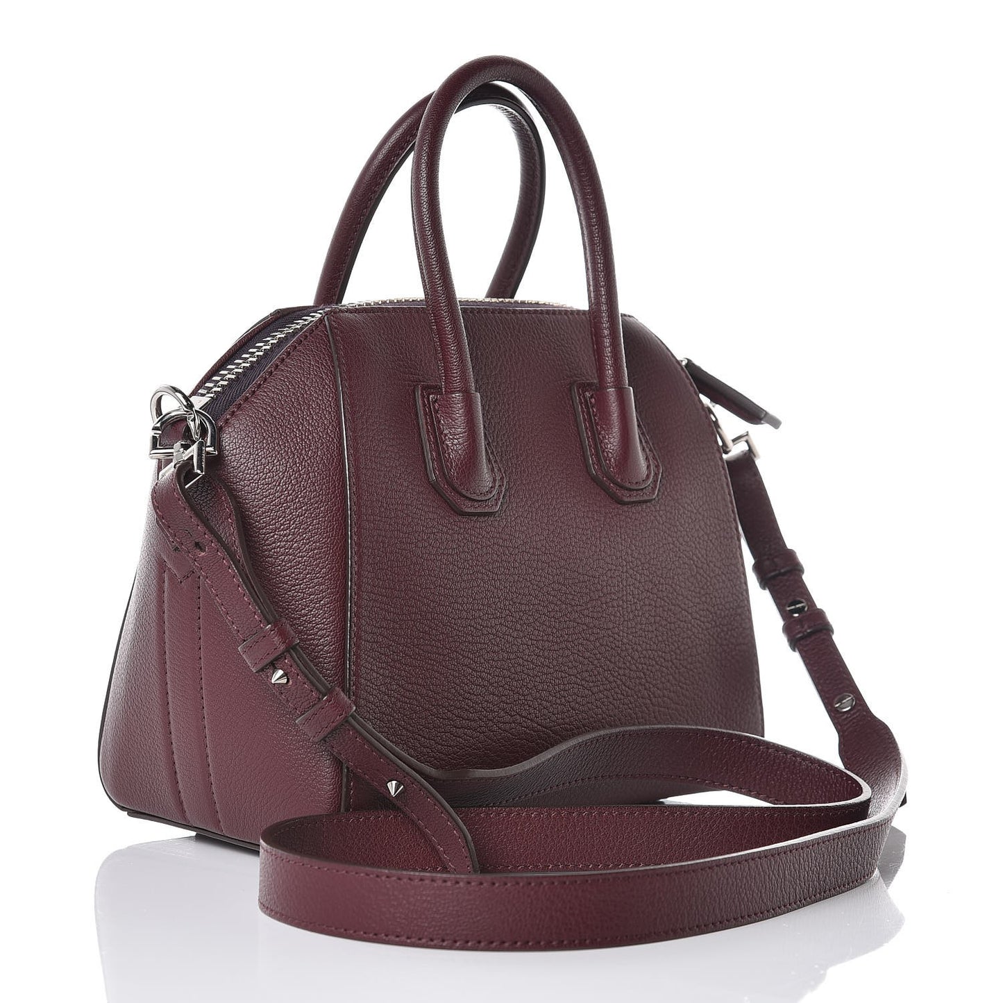 Sugar Goatskin Mini Antigona Oxblood