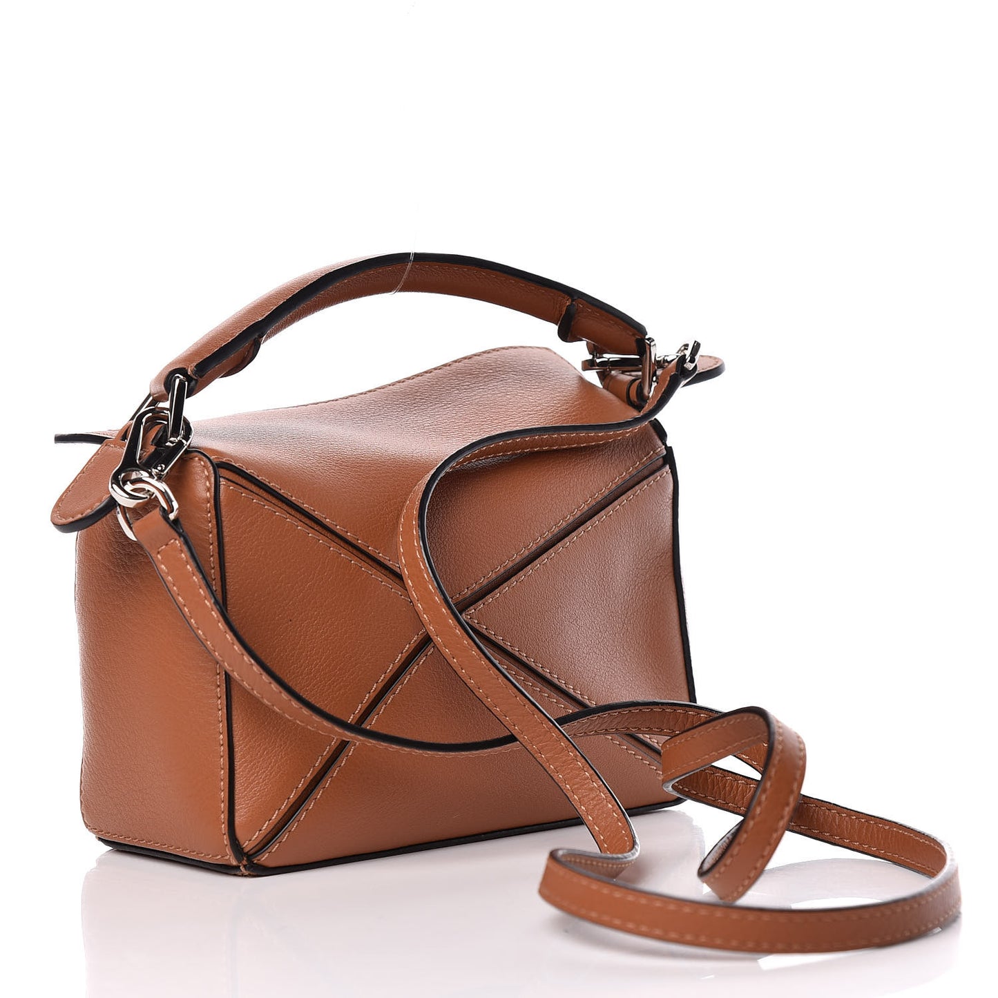 Calfskin Mini Puzzle Bag Tan