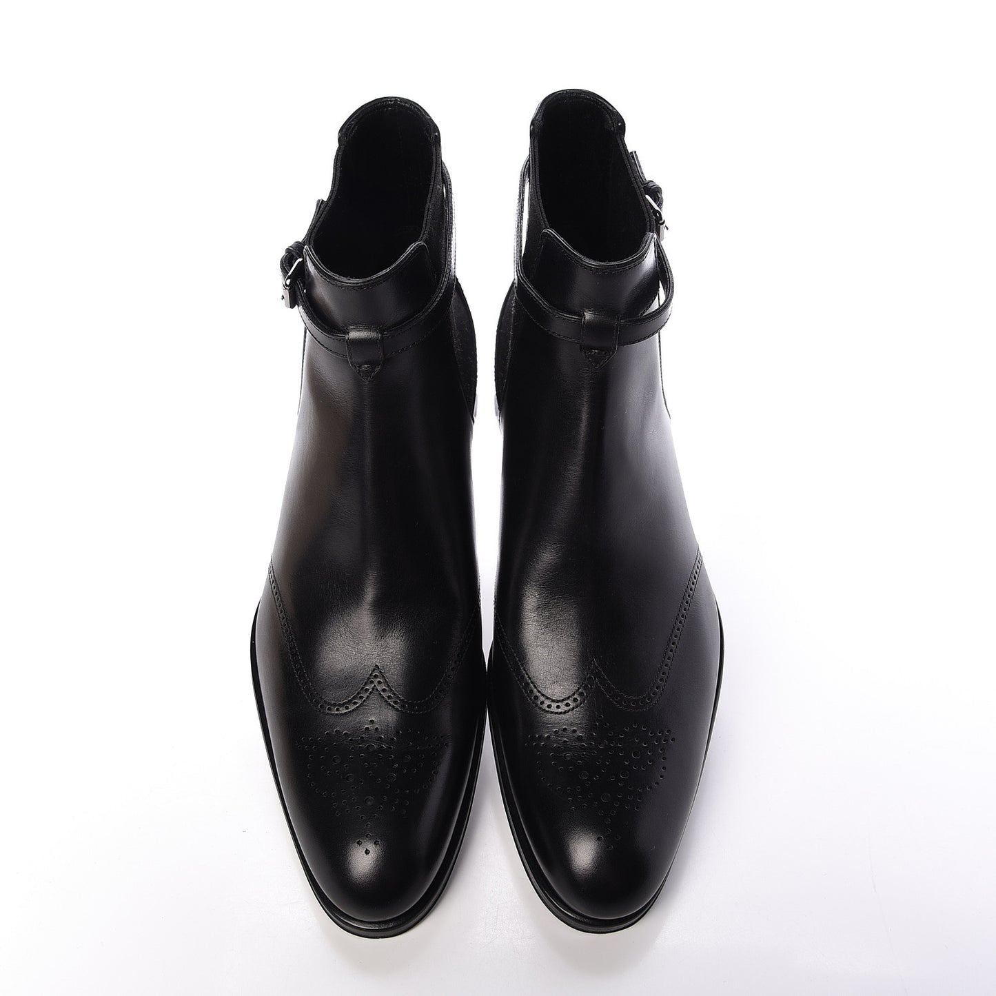 Calfskin Chelsea Ankle Boots 8 Black