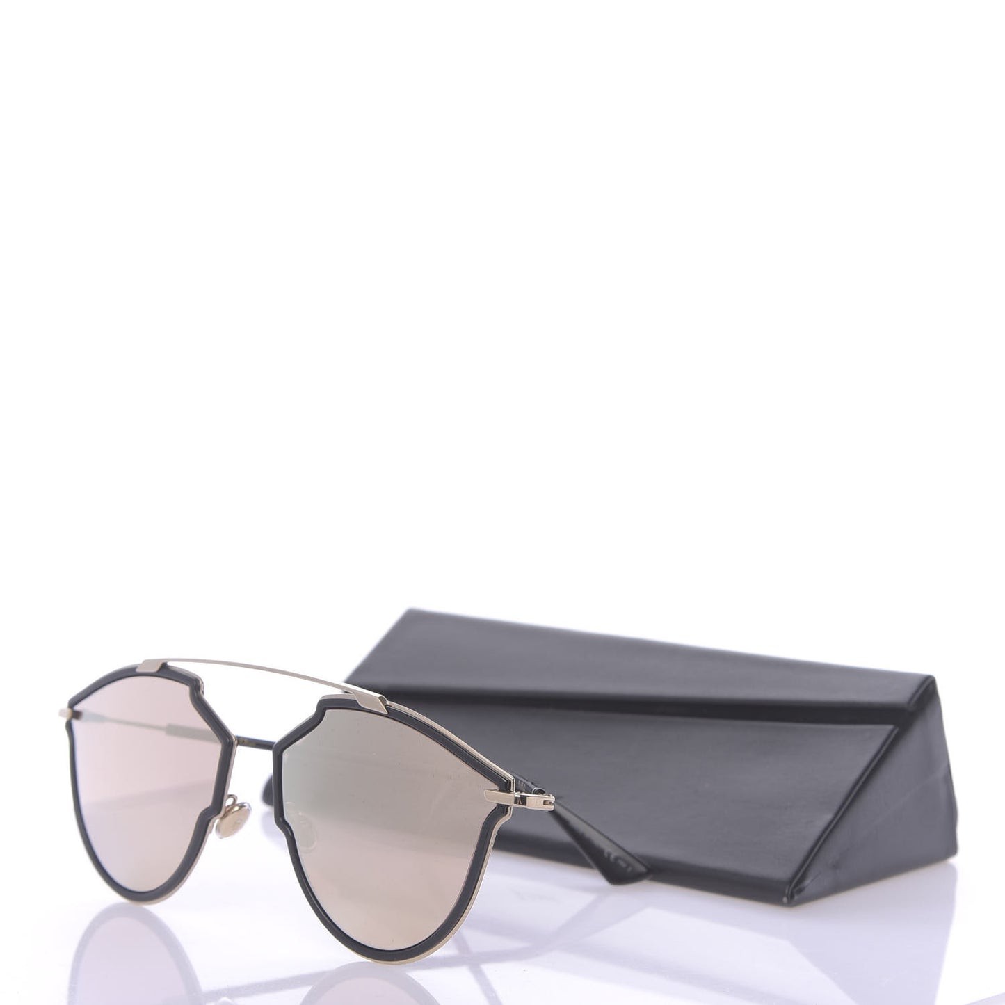 So Real Rise Sunglasses Gold Black