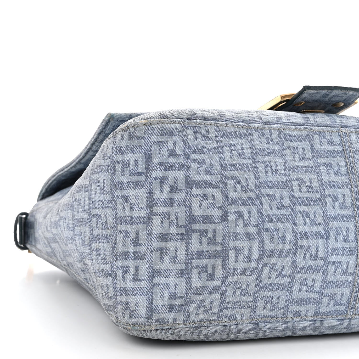 Fendi Zucchino Spalmati Forever Mama Baguette Celeste 8 of 15