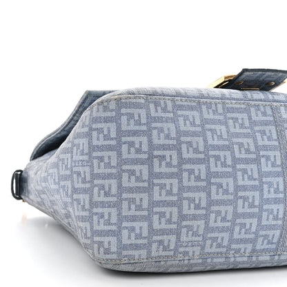 Fendi Zucchino Spalmati Forever Mama Baguette Celeste 8 of 15