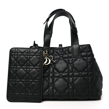 Christian Dior Calfskin Macrocannage Medium Toujours Black 3 of 11