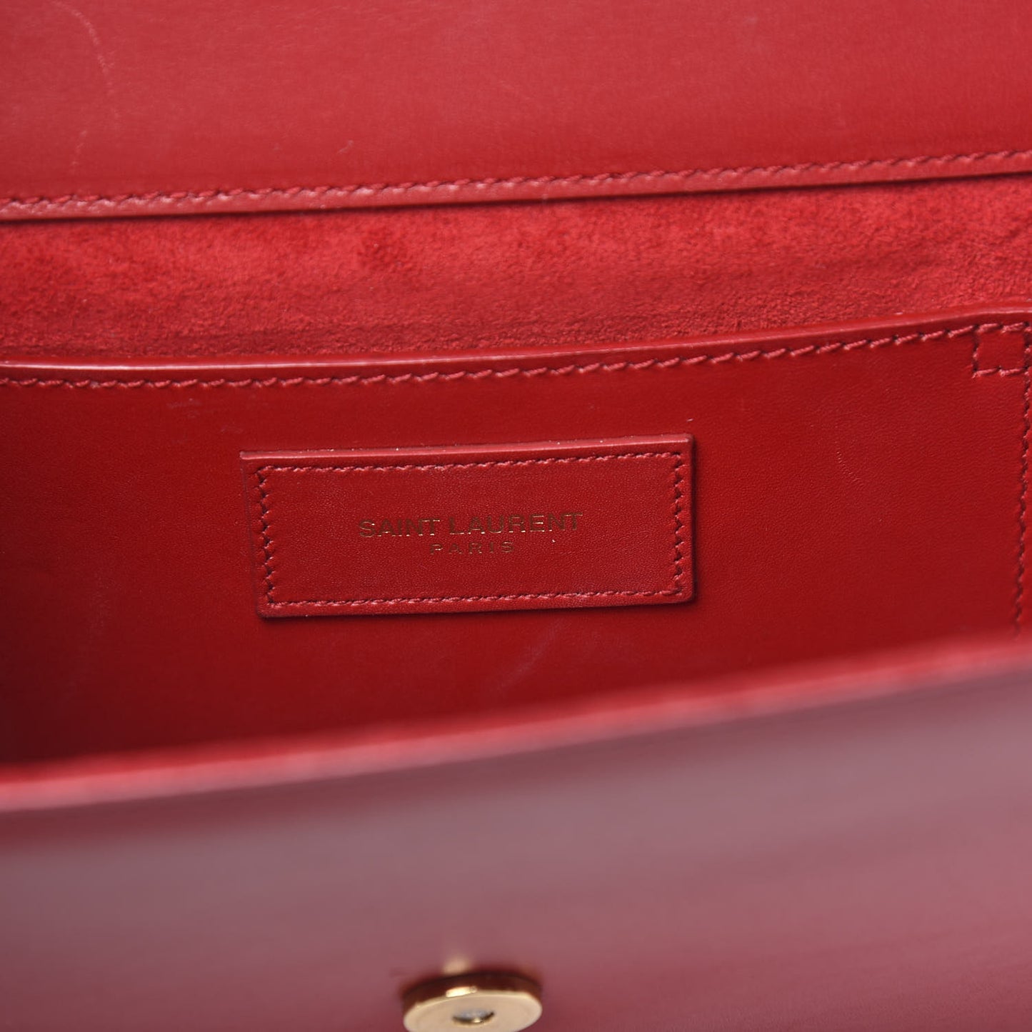 Calfskin Monogram Cassandre Clutch Rouge Orient