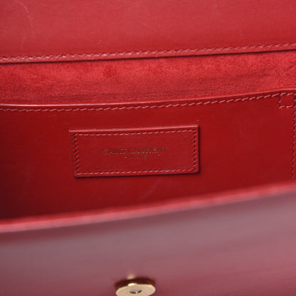 Saint Laurent Calfskin Monogram Cassandre Clutch Rouge Orient 5 of 12