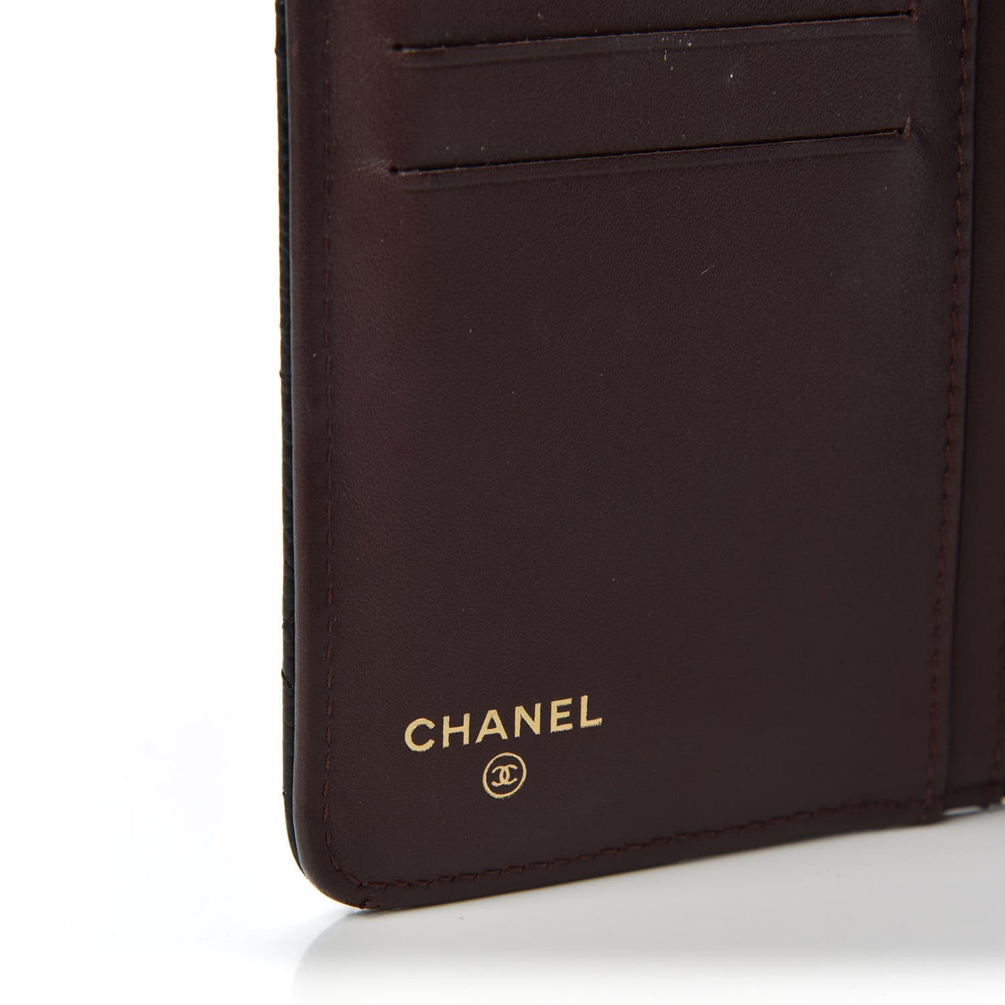 Caviar Quilted Yen Wallet Black