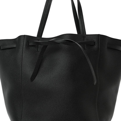 Celine Soft Grained Calfskin Medium Belt Cabas Phantom Black 8 of 10