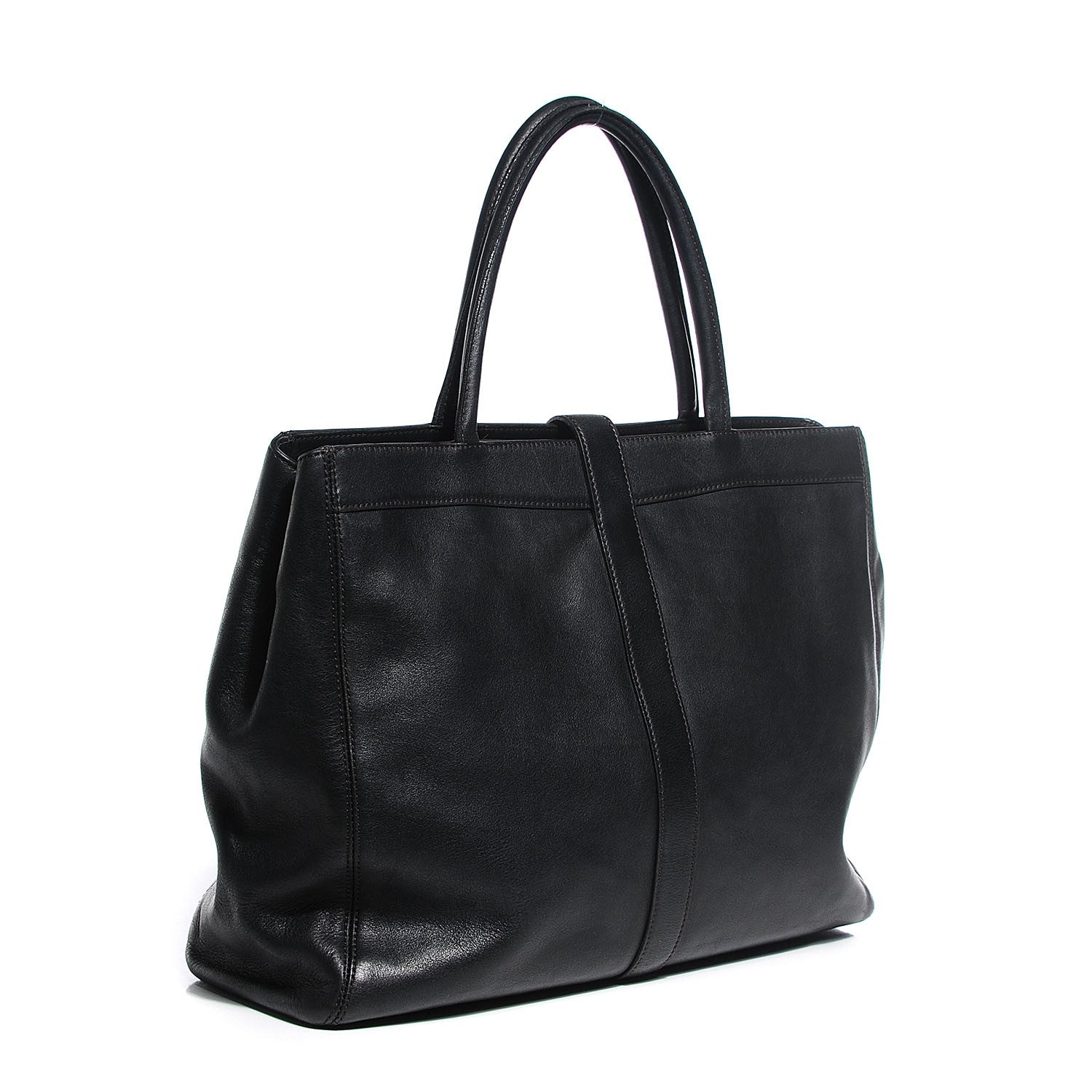 Chanel Calfskin Large Shopping Tote Black 3 of 8