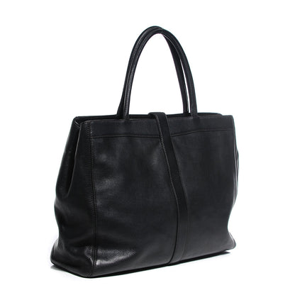 Chanel Calfskin Large Shopping Tote Black 3 of 8