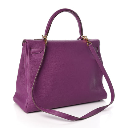 Hermes Togo Kelly Retourne 35 Anemone 4 of 35