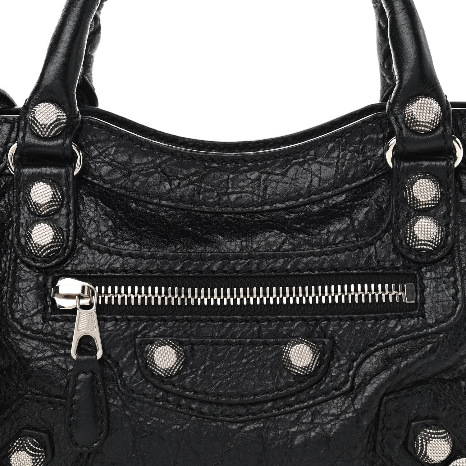 Balenciaga Agneau Giant 12 Silver Hardware Mini City Black 8 of 10
