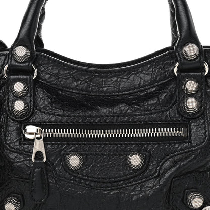 Balenciaga Agneau Giant 12 Silver Hardware Mini City Black 8 of 10