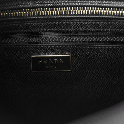 Prada Saffiano Medium Galleria Double Zip Tote Black 10 of 12