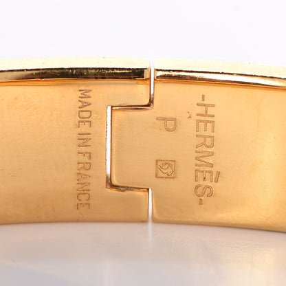 Hermes Enamel Narrow Clic Clac H Bracelet GM White 4 of 5