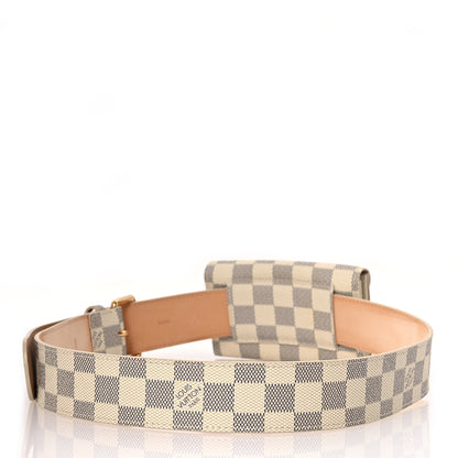 Louis Vuitton Damier Azur Pochette Solo Belt 90 36 4 of 14