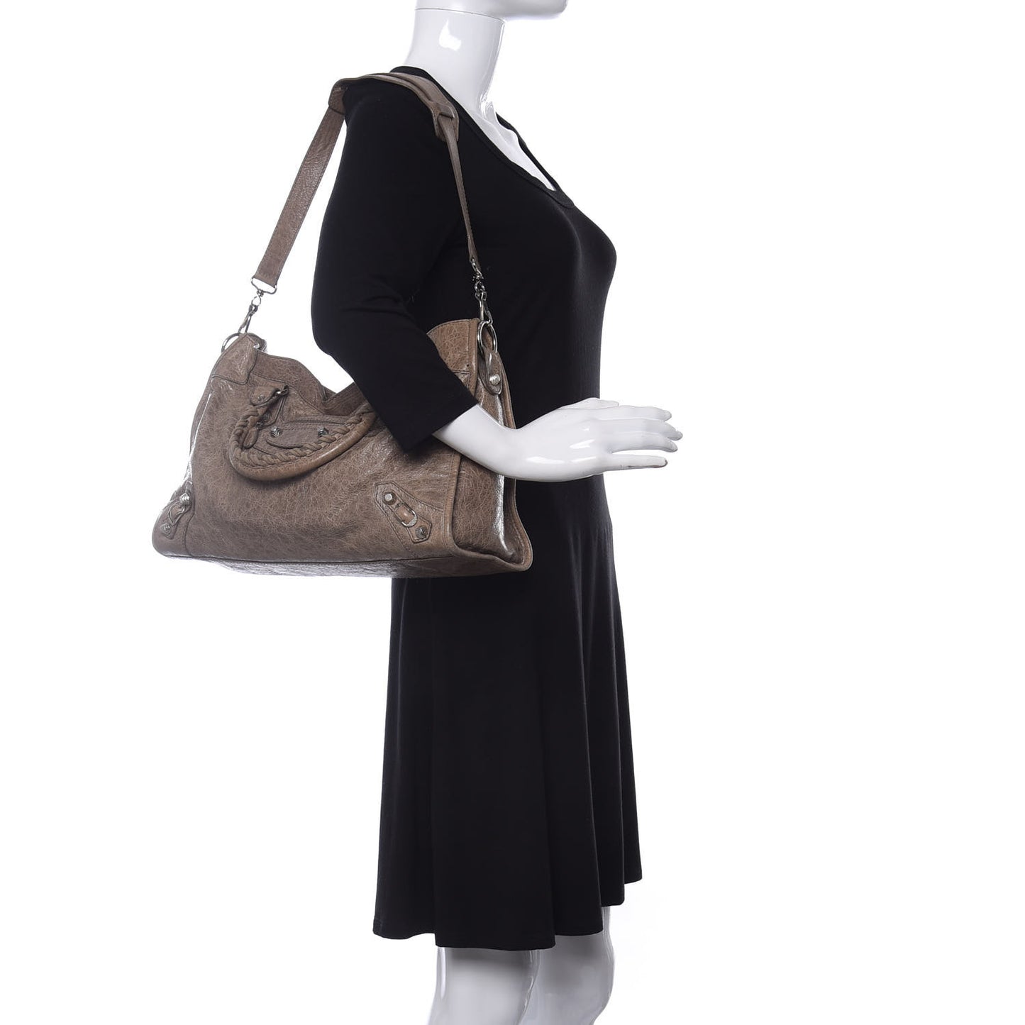 Agneau Giant 12 Silver Hardware City Gris Poivre