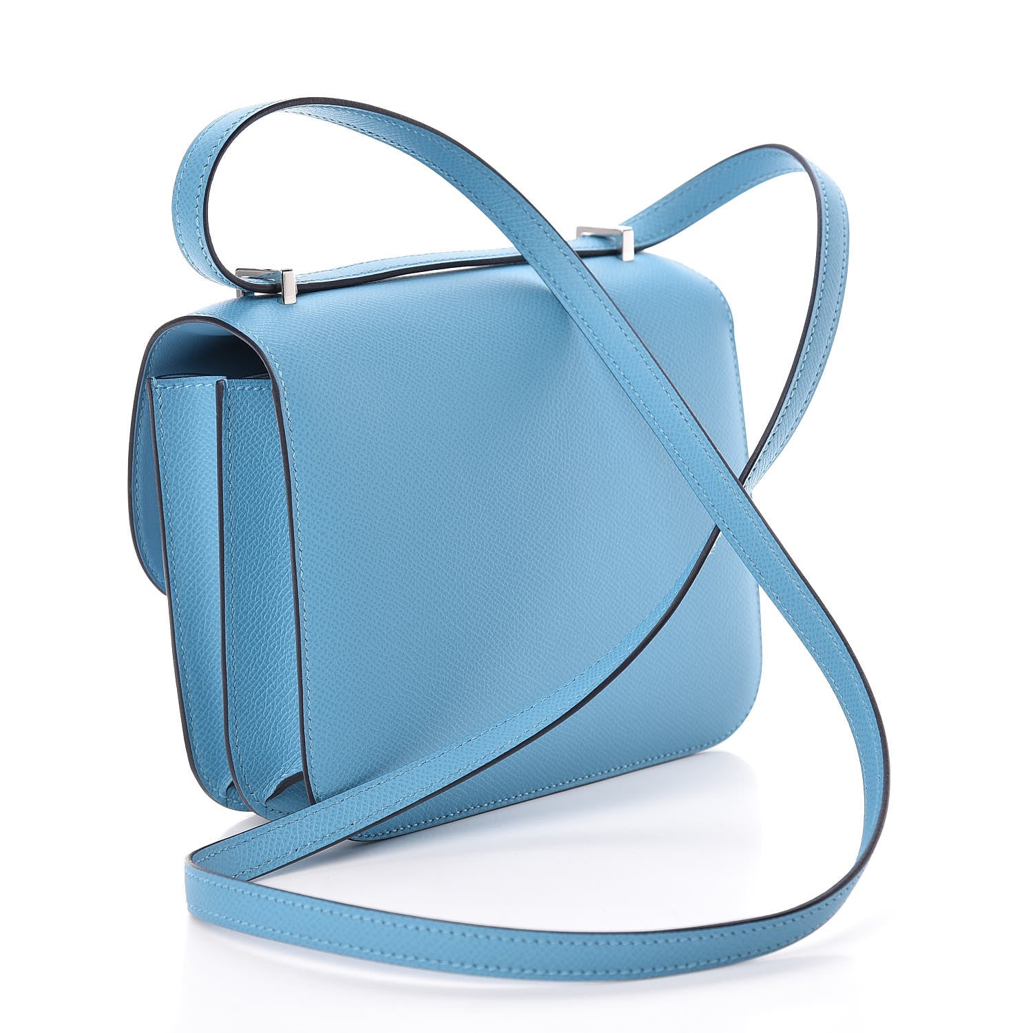 Hermes Epsom Constance 18 Bleu Du Nord Rouge De Coeur 3 of 22
