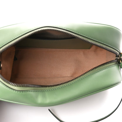 Gucci Calfskin Matelasse Chevron Small GG Marmont Chain Shoulder Bag Salamander Green 5 of 10