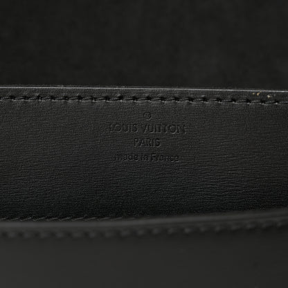 Louis Vuitton Calfskin Fleur De Lys Pochette Chain Louise Black 6 of 12