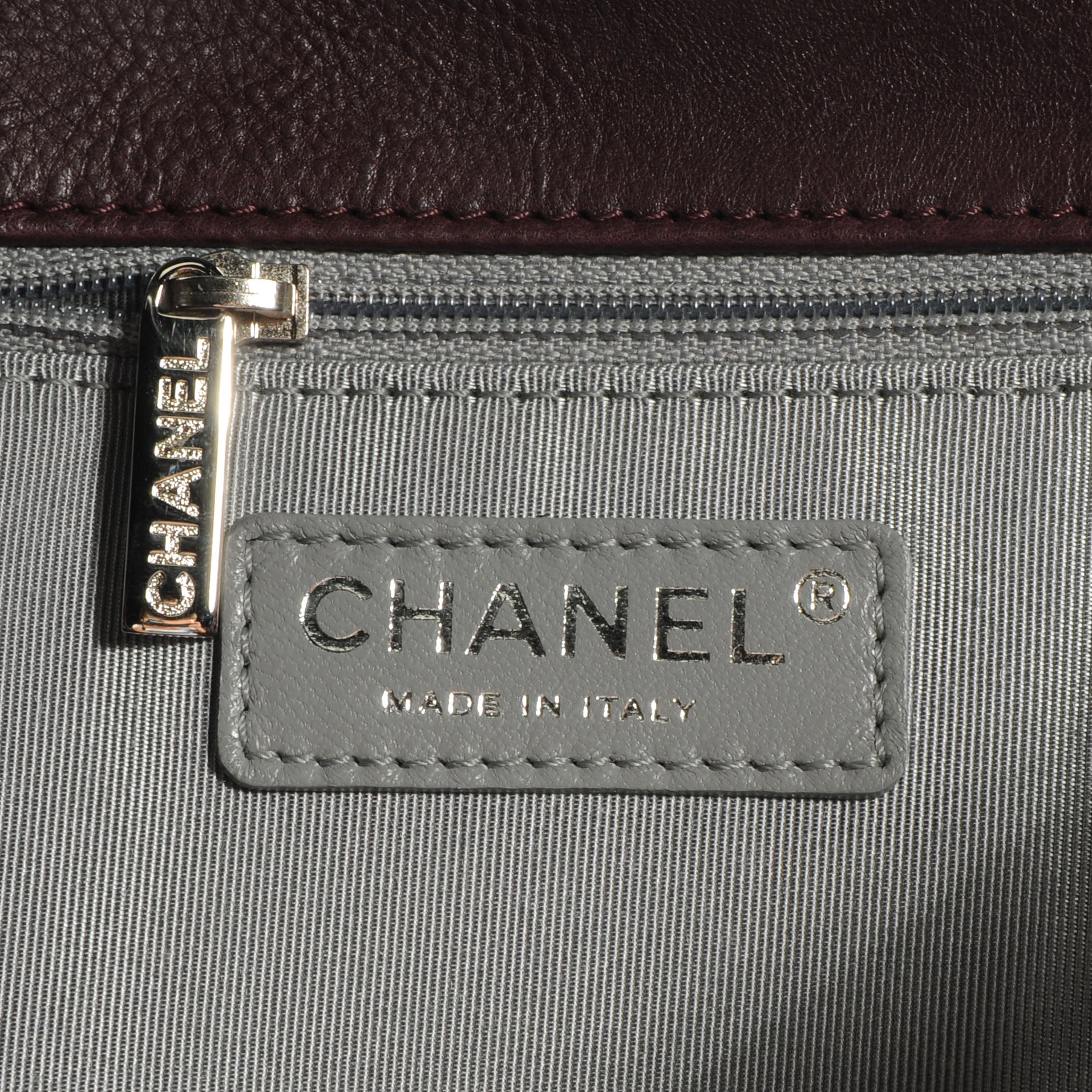 Chanel Calfskin Coco Bengal Accordion Flap Plum 7 of 8