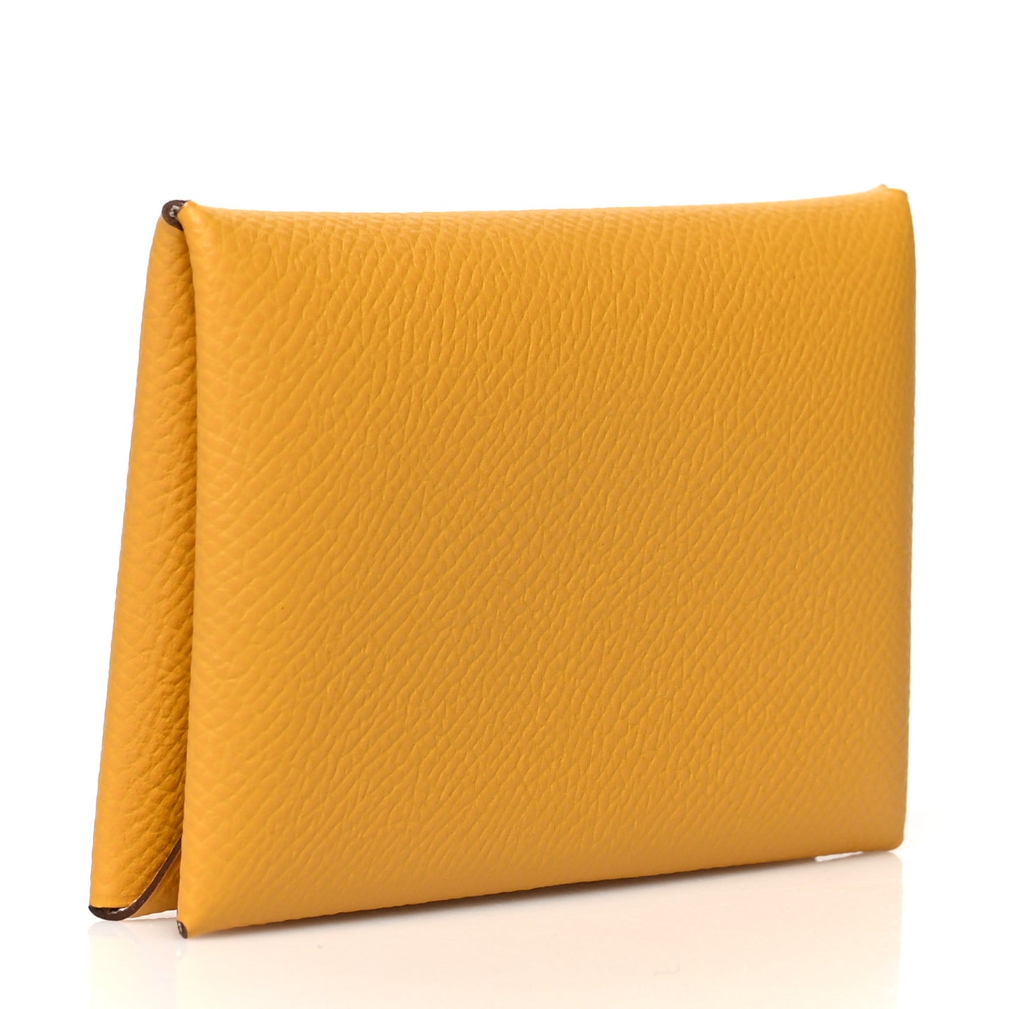 Epsom Horseshoe Calvi Card Case Jaune Ambre Craie