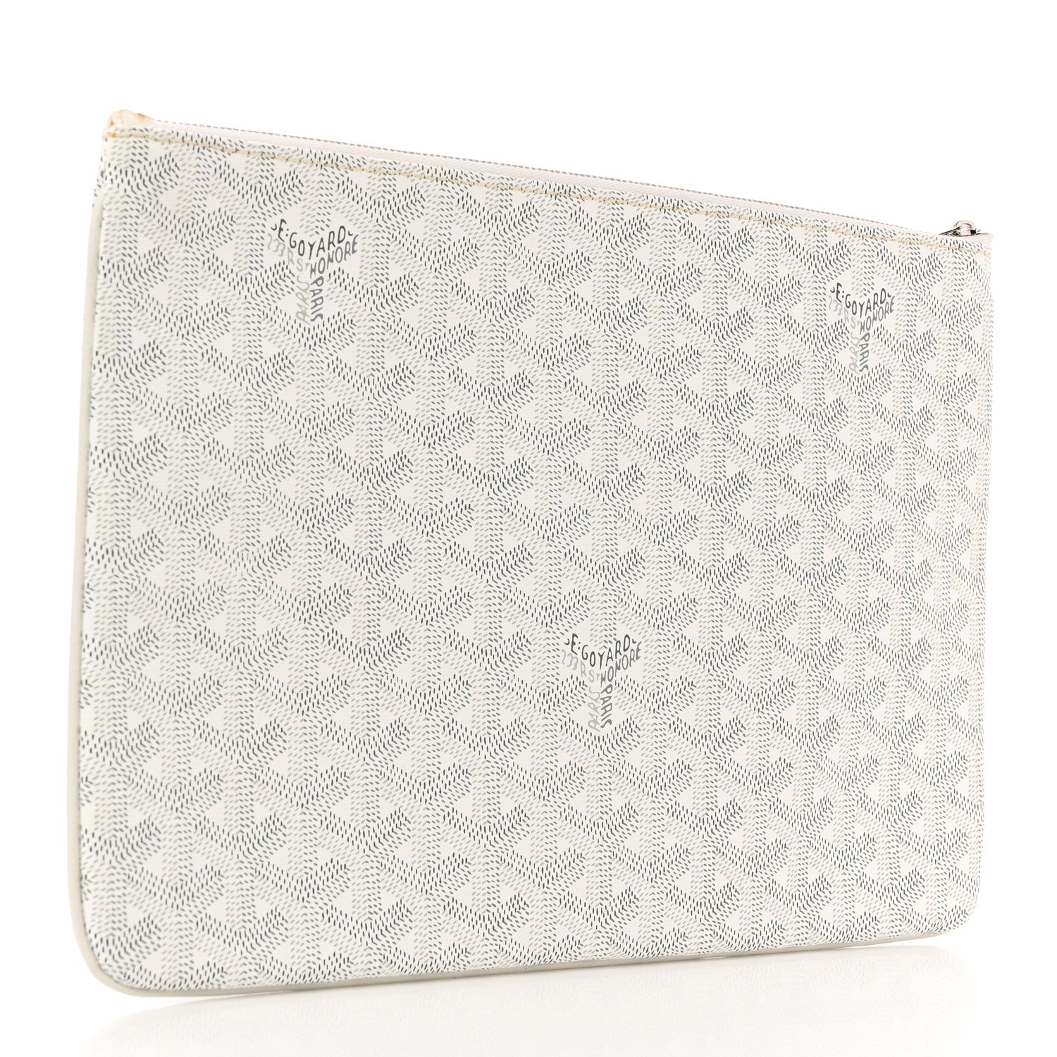 Goyard Goyardine Senat Pochette MM White 3 of 9