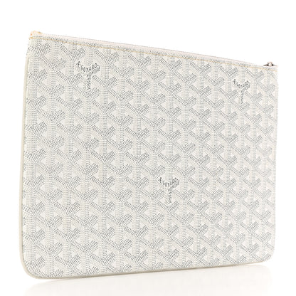 Goyard Goyardine Senat Pochette MM White 3 of 9