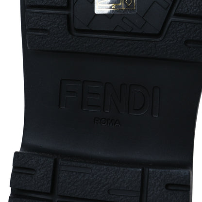 Fendi Vitello Abrasivato Fendigraphy 50mm Loafers 40 Blanco Babe 8 of 13