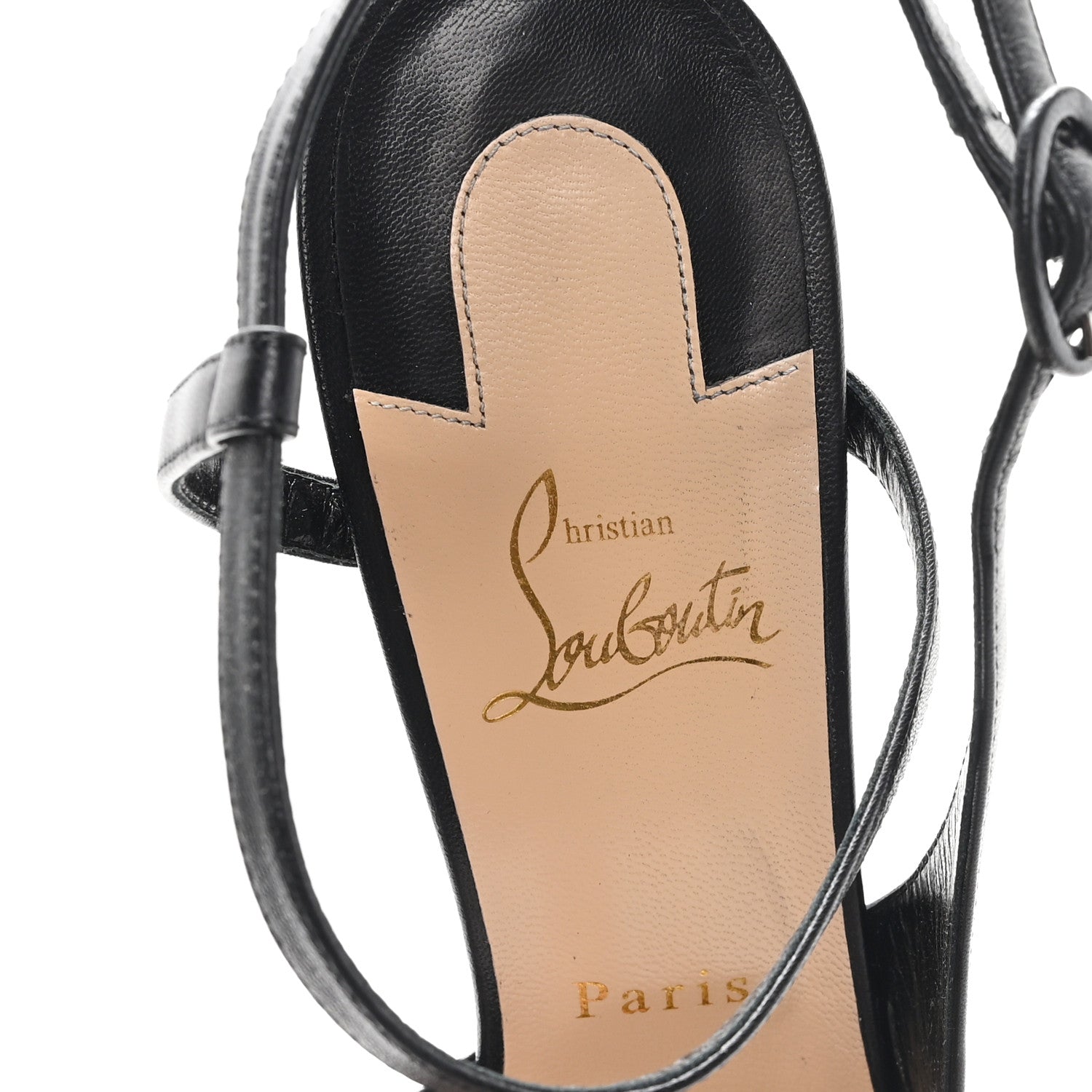 Christian Louboutin Kid Jenlove Alta 120 Pumps 41 Black 8 of 9