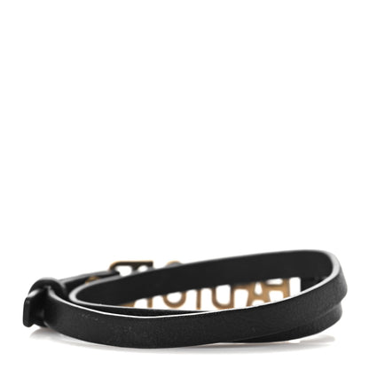 Christian Dior Calfskin J'adior Double Bracelet Black 3 of 5