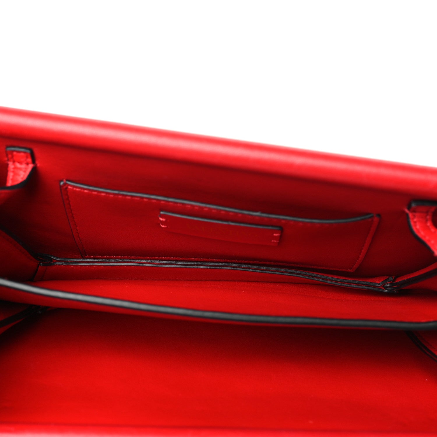 Valentino Garavani Nappa Crystal Embellished Clutch With Chain Red 5 of 9