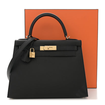 Hermes Epsom Kelly Sellier 28 Black 14 of 14