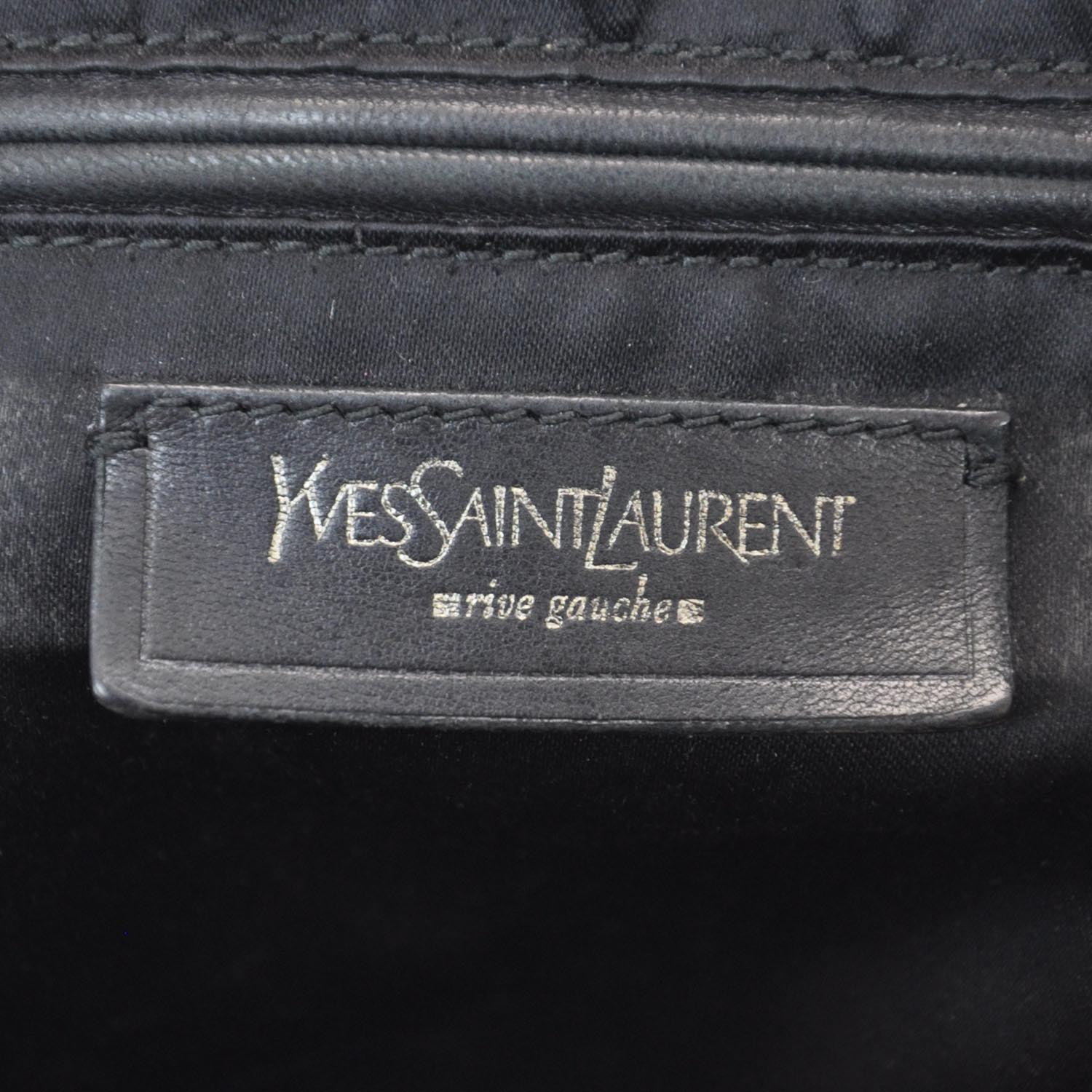 Saint Laurent Lizard Embossed Nubuck Large Muse Navy 9 of 10