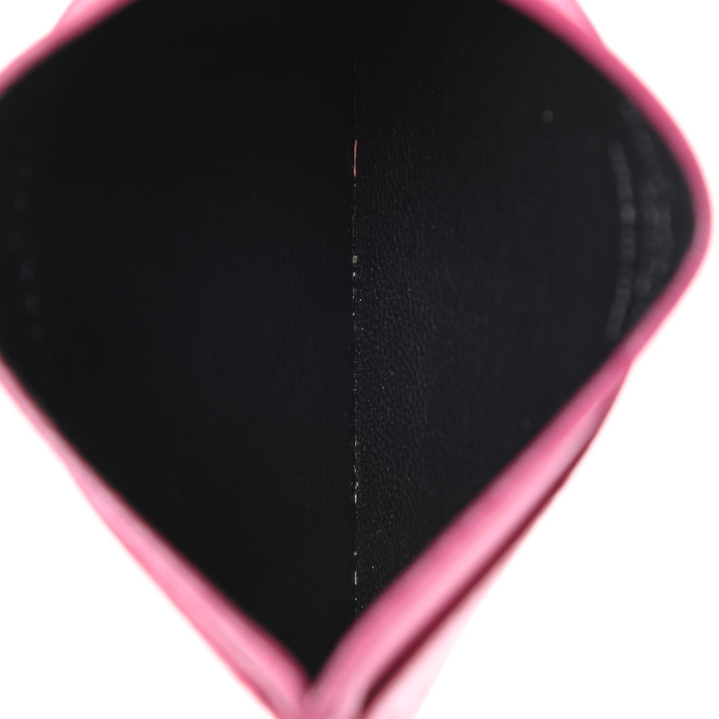 Calfskin Classic Y Card Case Fuchsia