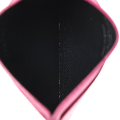 Saint Laurent Calfskin Classic Y Card Case Fuchsia 5 of 15